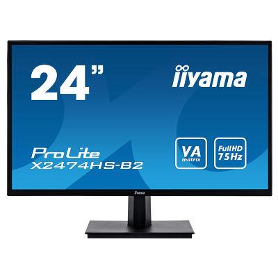 24" Black Monitor Full HD Speakers VGA DisplayPort and HDMI